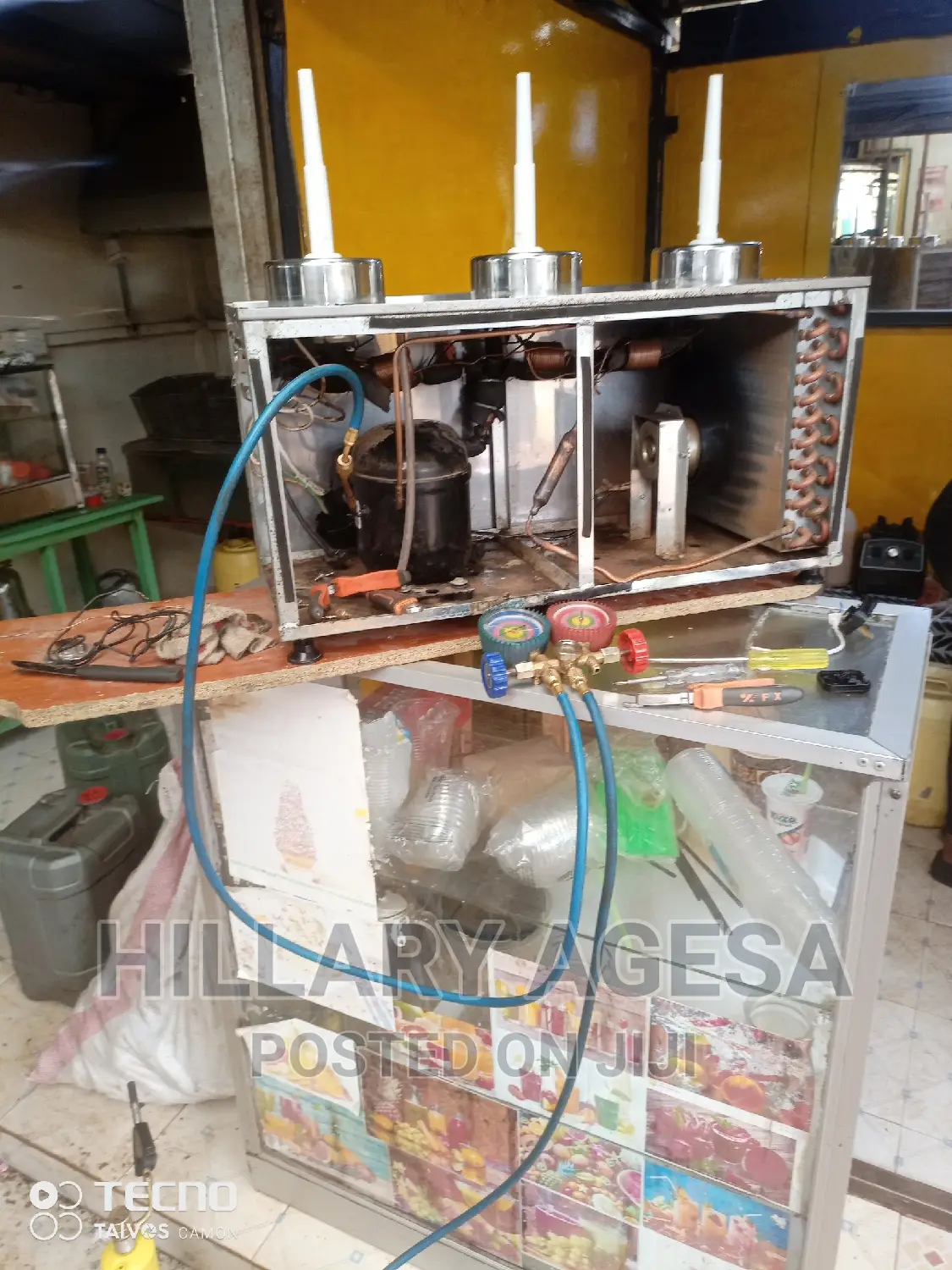 Fridge Juice Dispenser Gas Refilling