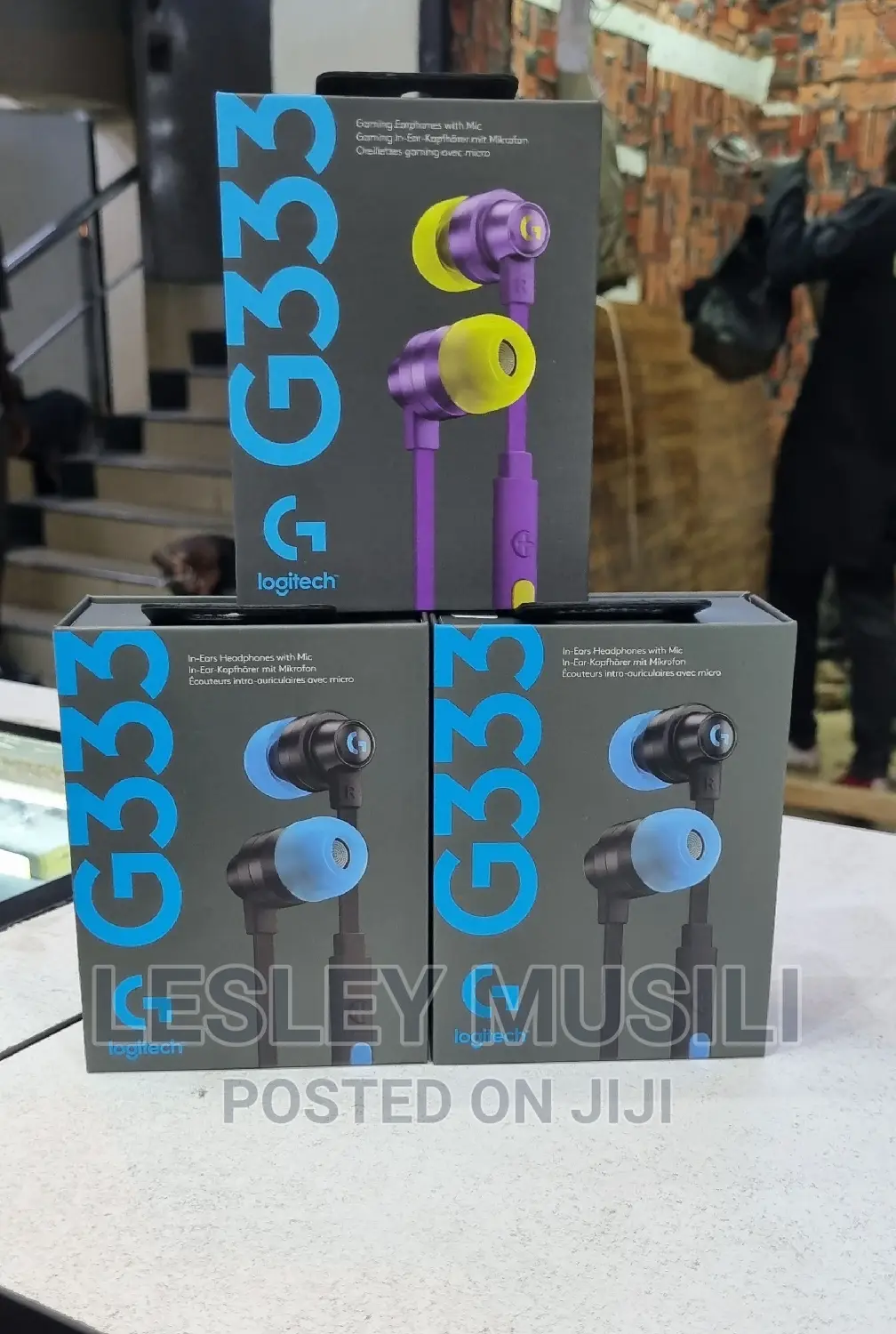 Logitech G333 Wired in Ear Earphones With Mic (Black)