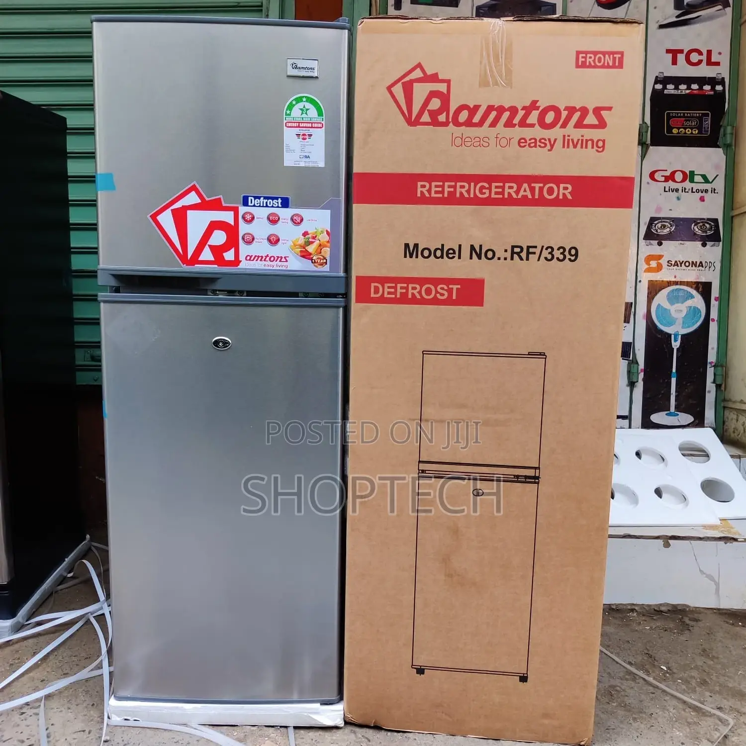 **Ramtons 138litres Double Door Refrigerator