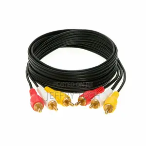 5 Metre 3 RCA Male to 3 RCA Male Stereo Audio Video Cable