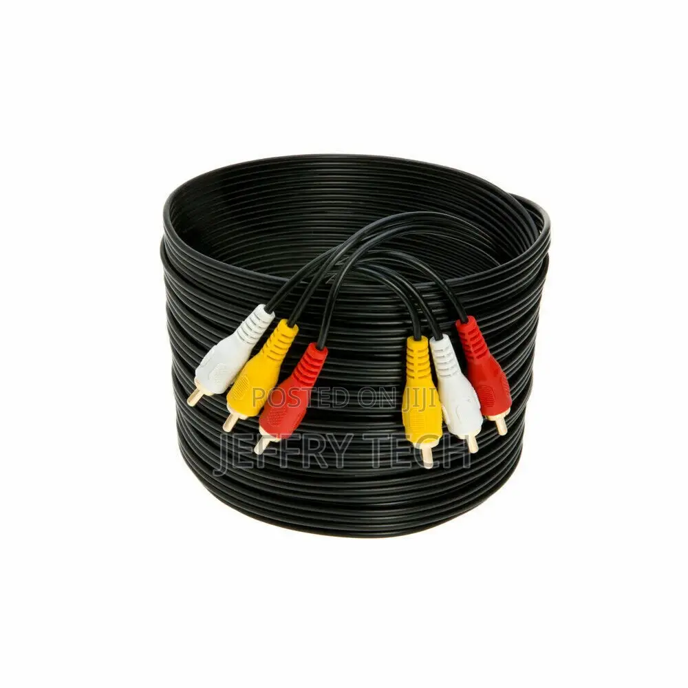 5 Metre 3 RCA Male to 3 RCA Male Stereo Audio Video Cable