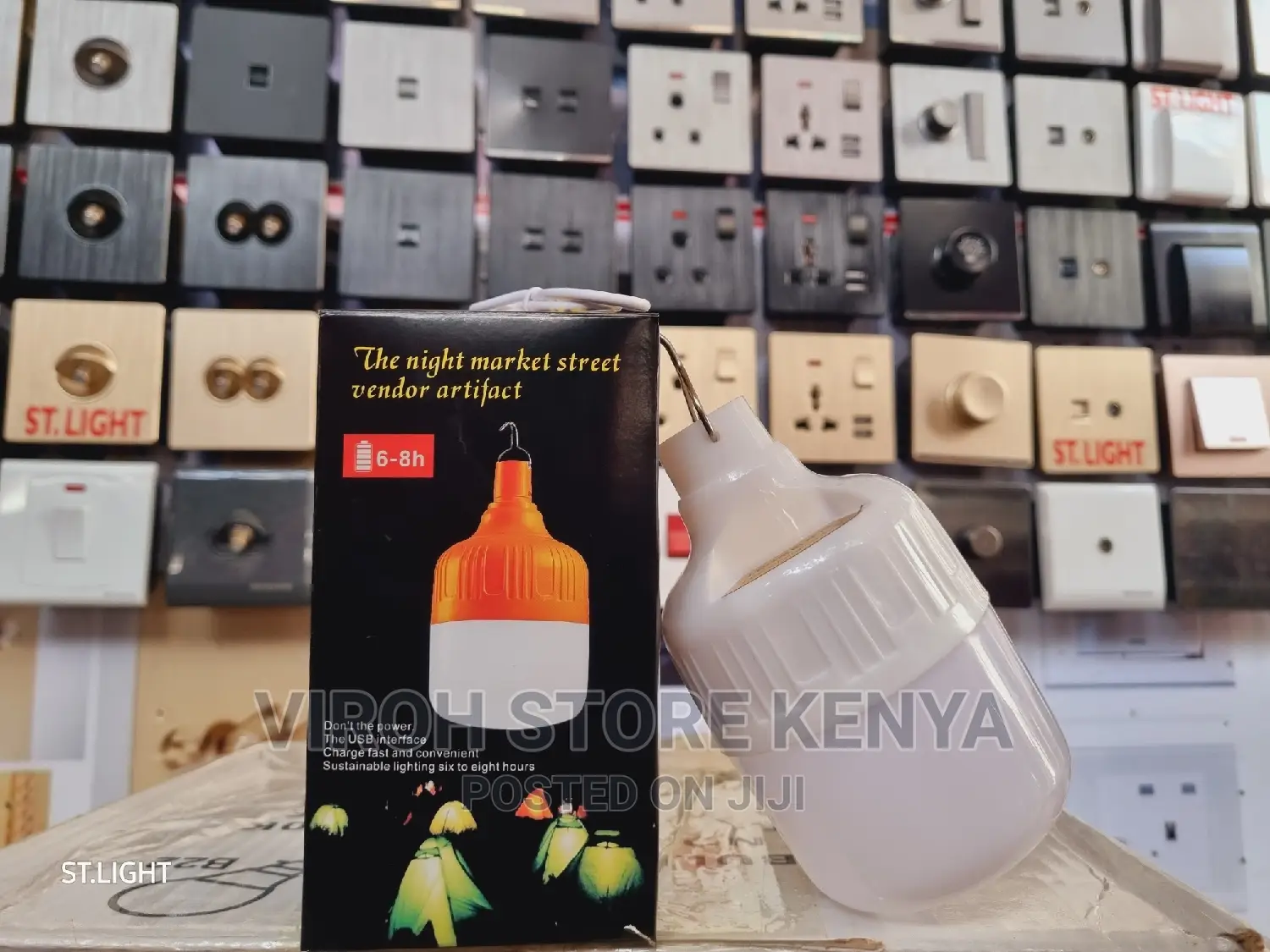 Rechargeable LED Bulb 6-8hrs With Hanging Hook