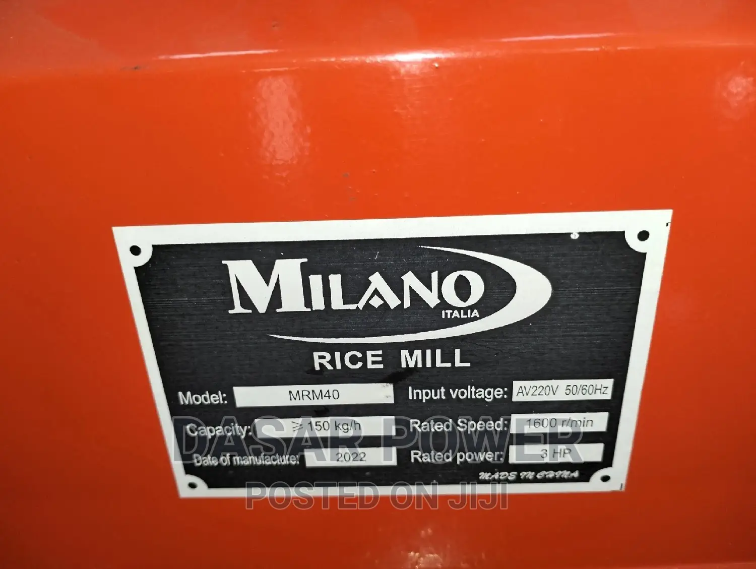 Rice Mill Machine