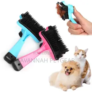 Slicker Pet Hair Remover Grooming Brush With Auto-Clean
