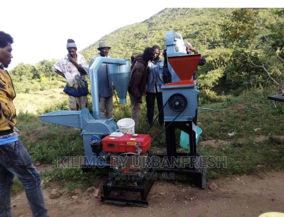 Combined Maize Huller Poshomill Diesel Powered.