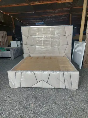 Cream 5/6 Modern Bed