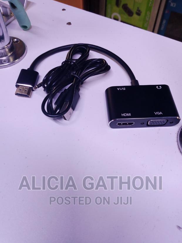 HDMI to VGA +HDMI Adapter With Audio