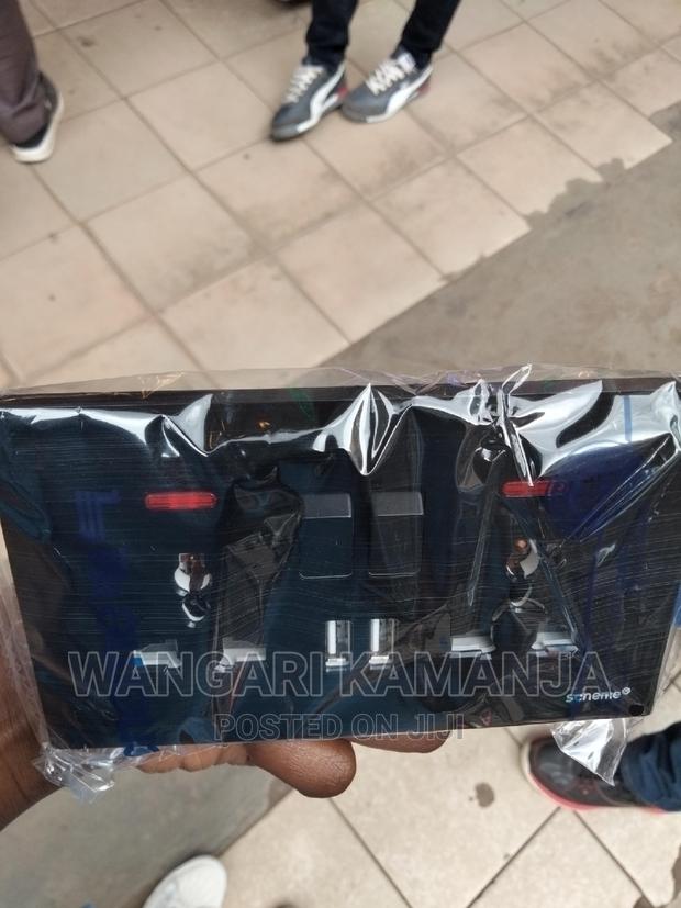 Black Twin Sockets With 2usb Ports - main view