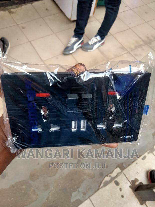 Black Twin Sockets With 2usb Ports - thumbnail 3