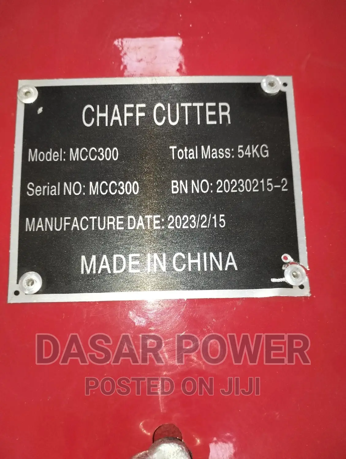Chaff Cutter Machine