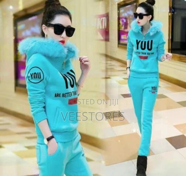Two-Piece Set Large Size Slim Sweatshirt Suit - main view