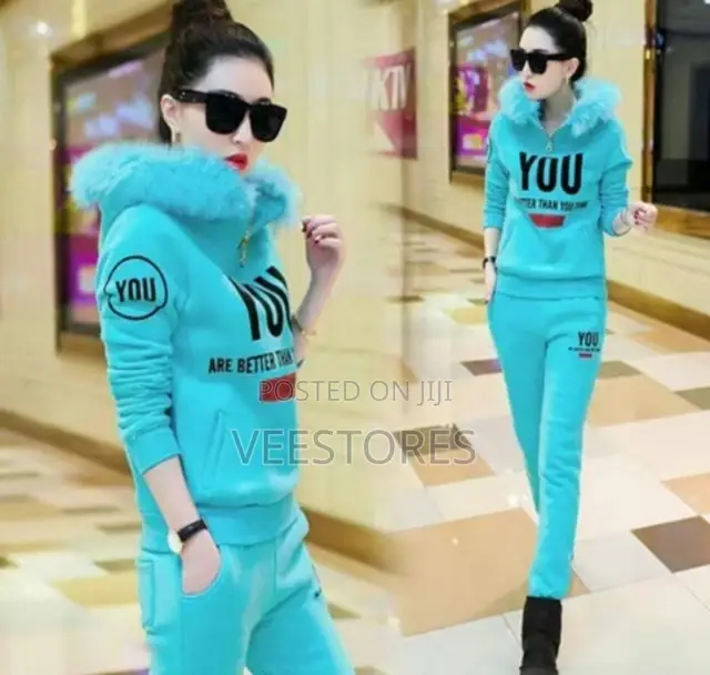 Two-Piece Set Large Size Slim Sweatshirt Suit