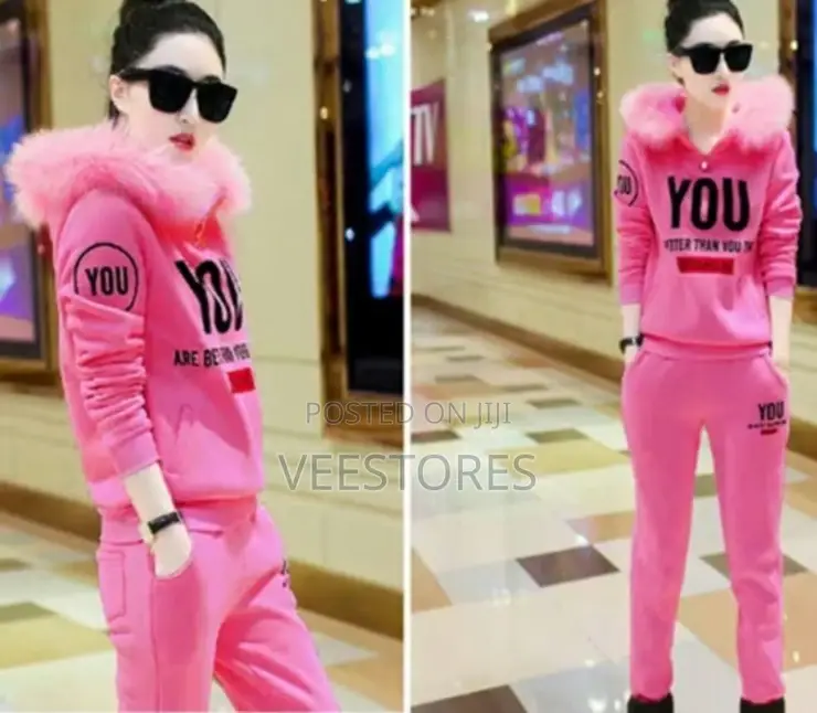 Two-Piece Set Large Size Slim Sweatshirt Suit