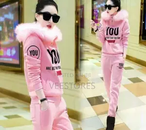 Two-Piece Set Large Size Slim Sweatshirt Suit