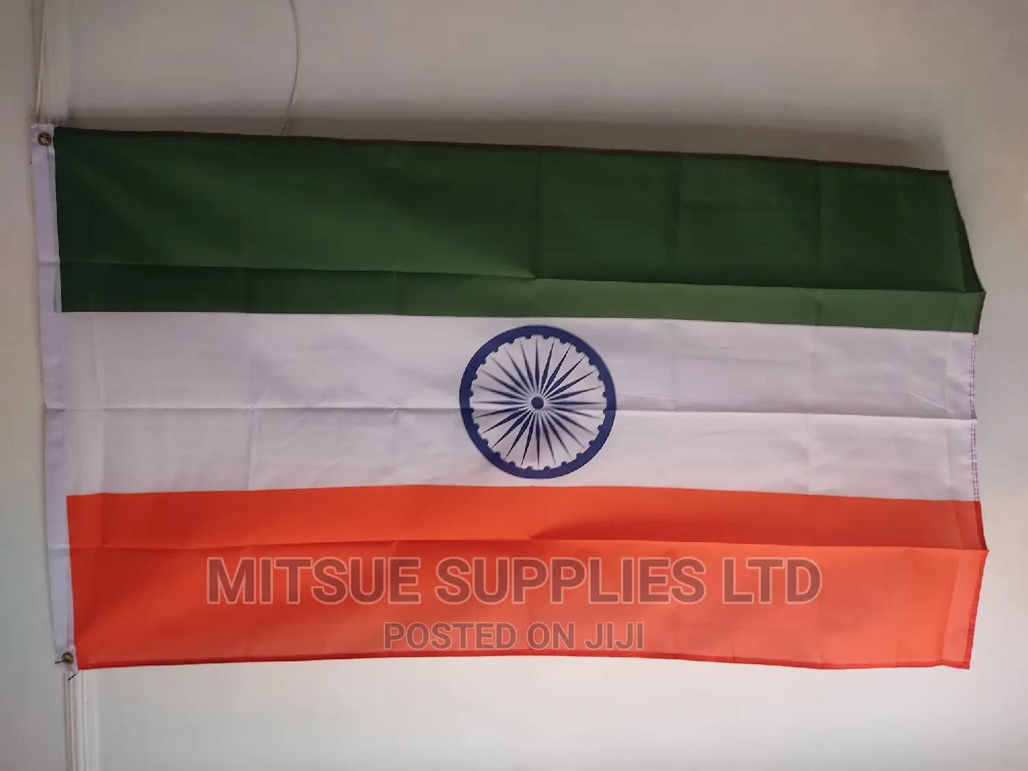 National Flag for India 38 by 60 Polyester