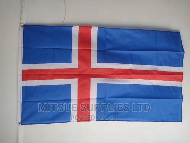 National Flag for Iceland 36 by 58 Inch Polyester - main view