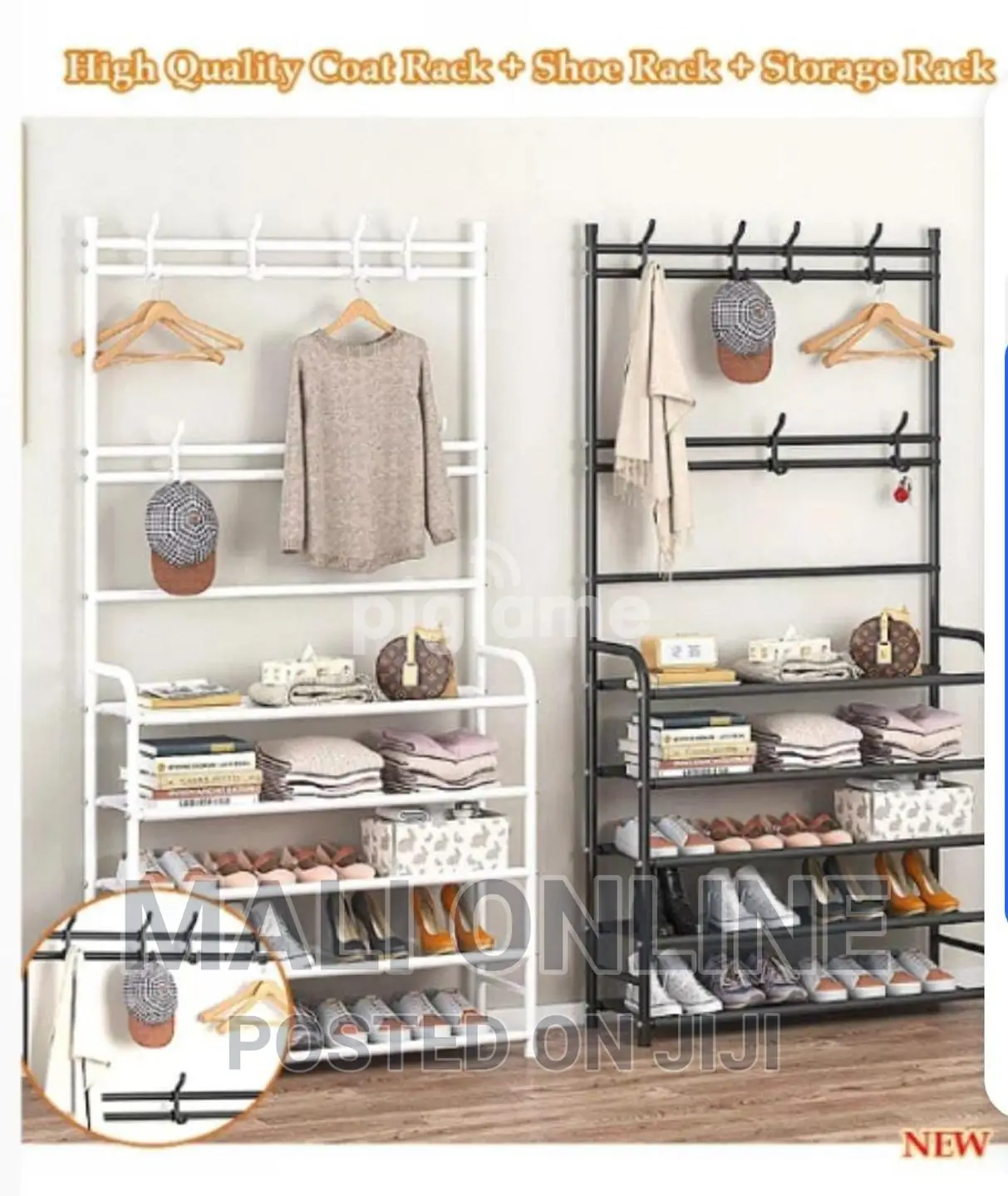 2 in 1 Clothes Hanger Shoe Rack Coat Rack Cap Scarf Hanger in Nairobi
