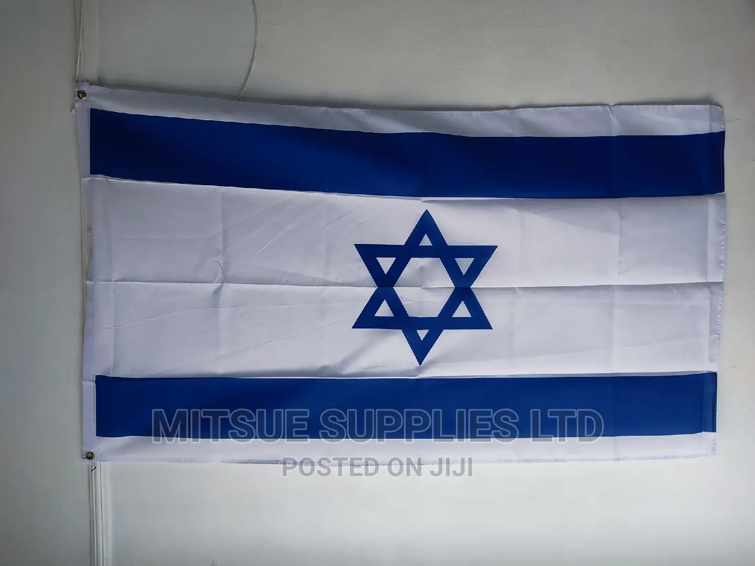 National Flag for Israel 38 by 60 Inches Polyester