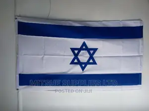 National Flag for Israel 38 by 60 Inches Polyester