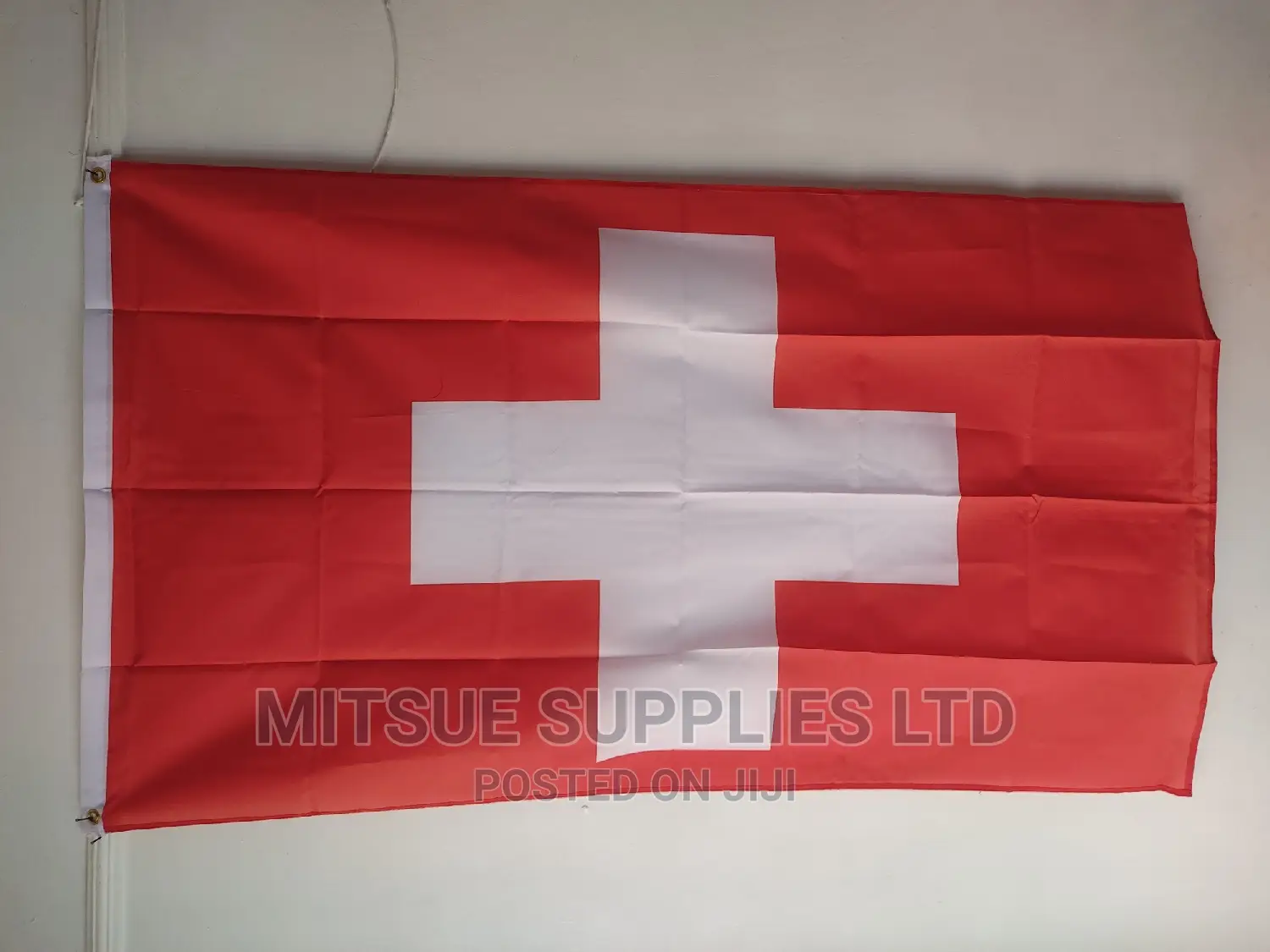 National Flag for Switzerland 38 by 60 Inch Polyester