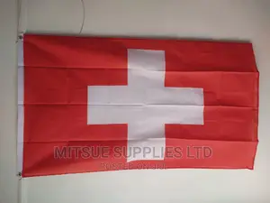 National Flag for Switzerland 38 by 60 Inch Polyester