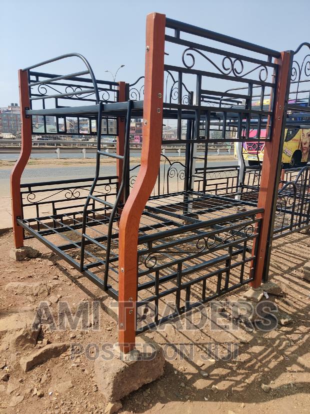 Metal Mahogany Double Decker