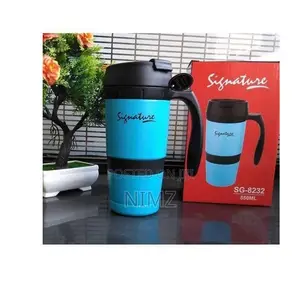 Signature Travel Mug - Blue Black