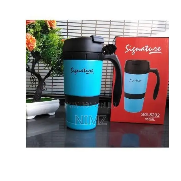 Signature Travel Mug - Blue Black