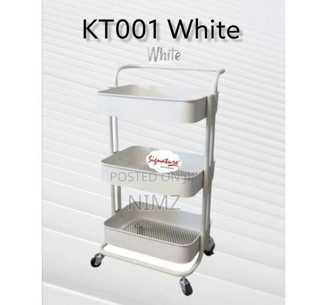 Signature 3-Tier Metallic Multi-Purpose Utility Rolling Stor
