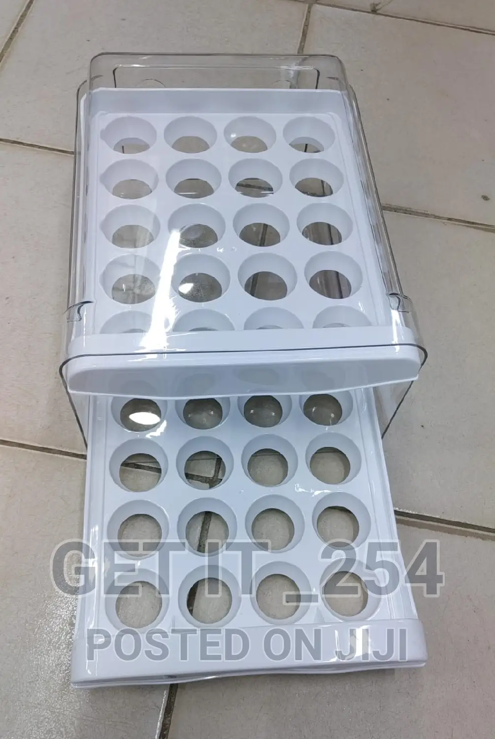 40pcs 2layer Acrylic Egg Tray White Only