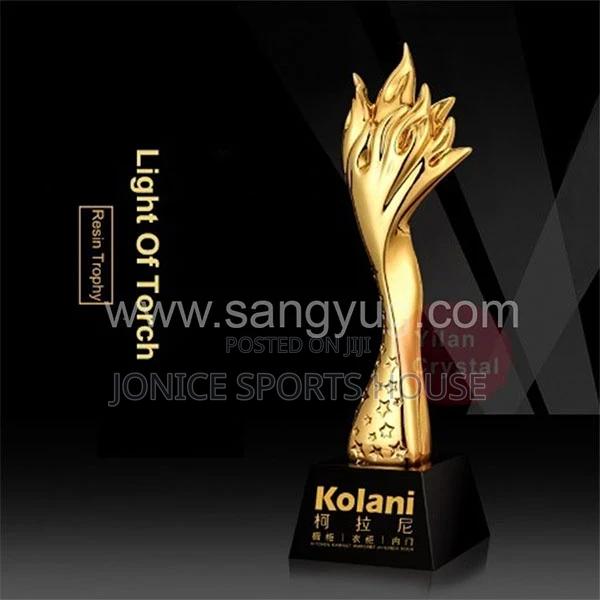 Resin Trophy Flames - main view