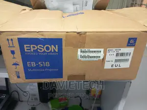 EPSON Eb S18 Projector, Brand New
