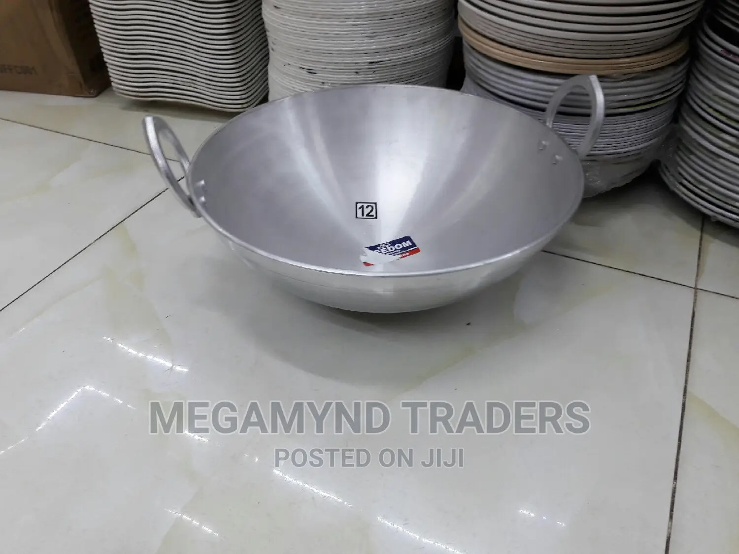 Aluminium Heavy Duty Deep Karai/Deep Frying Pan/Deep Pan