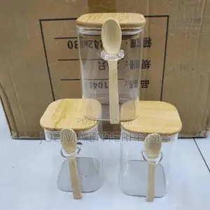 Glass Containers With Bamboo Lids Spoon
500ml
Per Piece