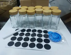 Storage Jar + Bamboo Lid 12pc Set
