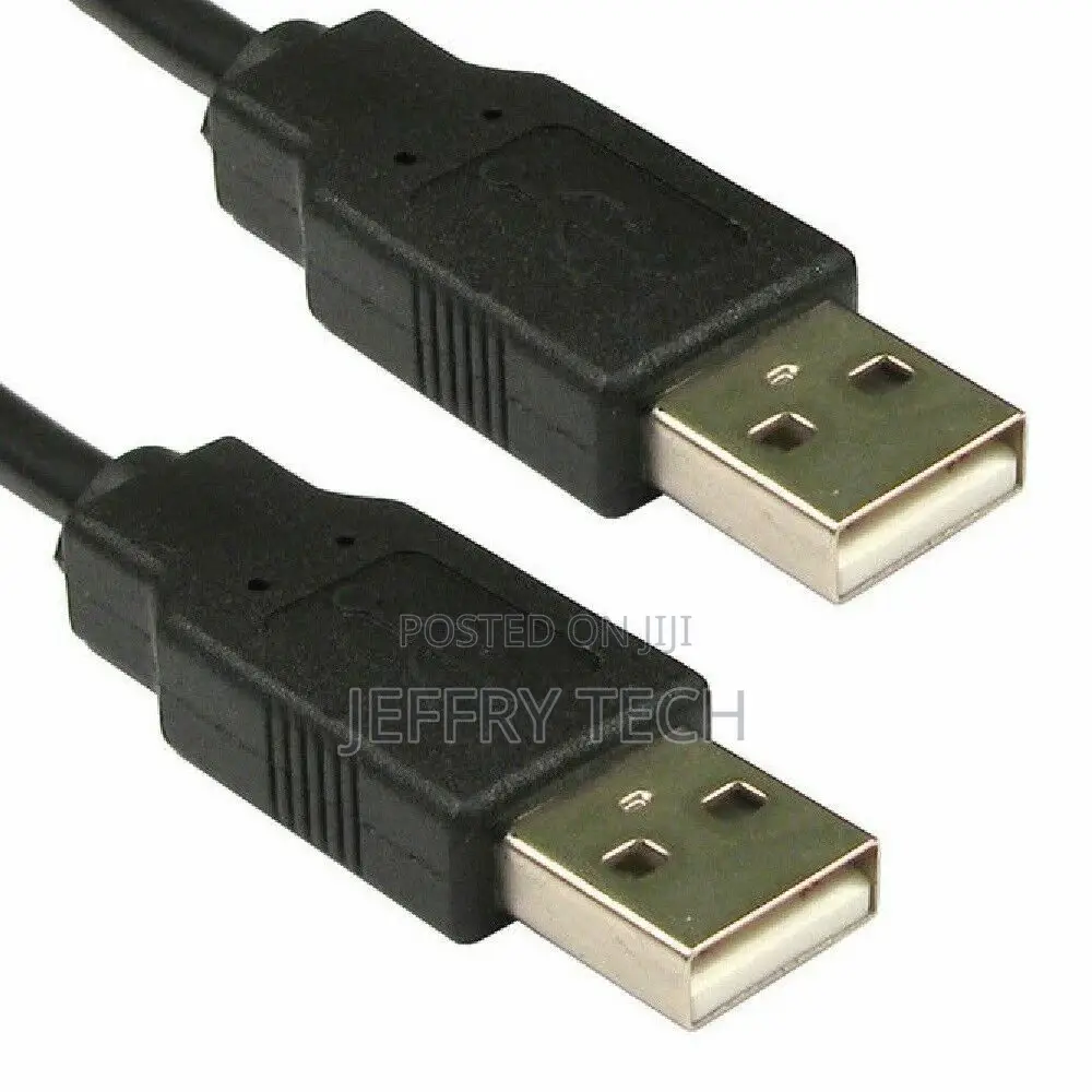 USB Cable a Male to a Male Plug Shielded High Speed 2.0 1mtr