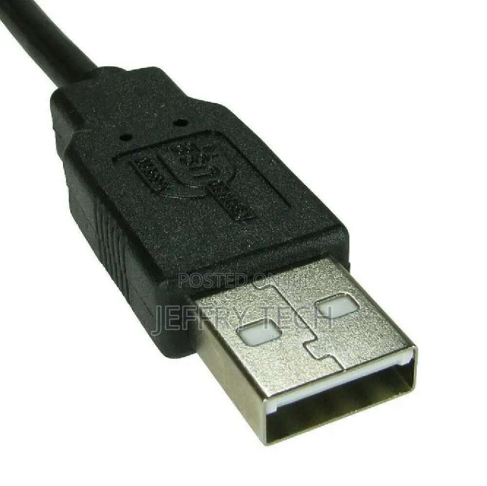 USB Cable a Male to a Male Plug Shielded High Speed 2.0 1mtr