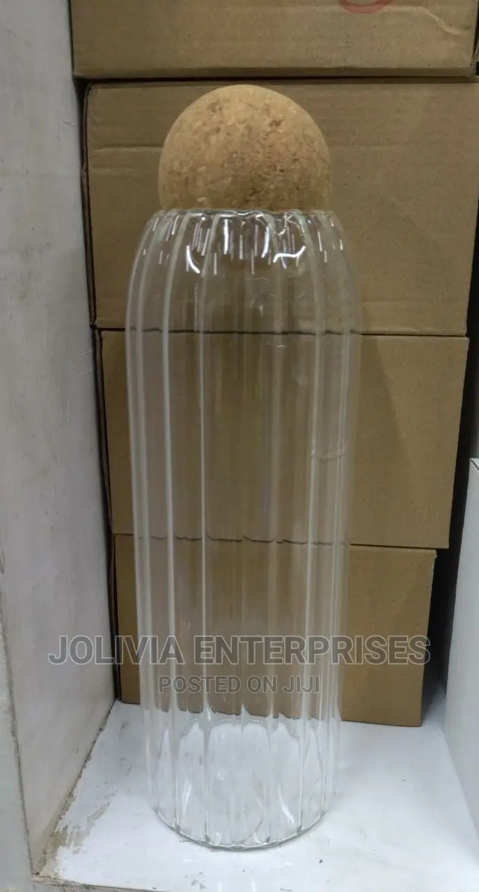 Glass Jars + Bamboo Ball Lid