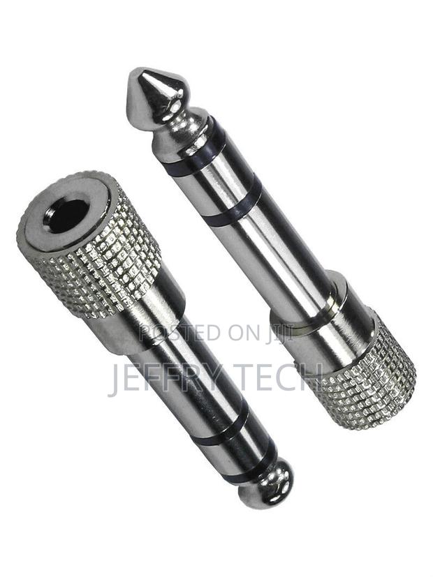 3.5mm Socket - 6.35mm Jack Plug Adapter Guitar Amplifier Mic - main view