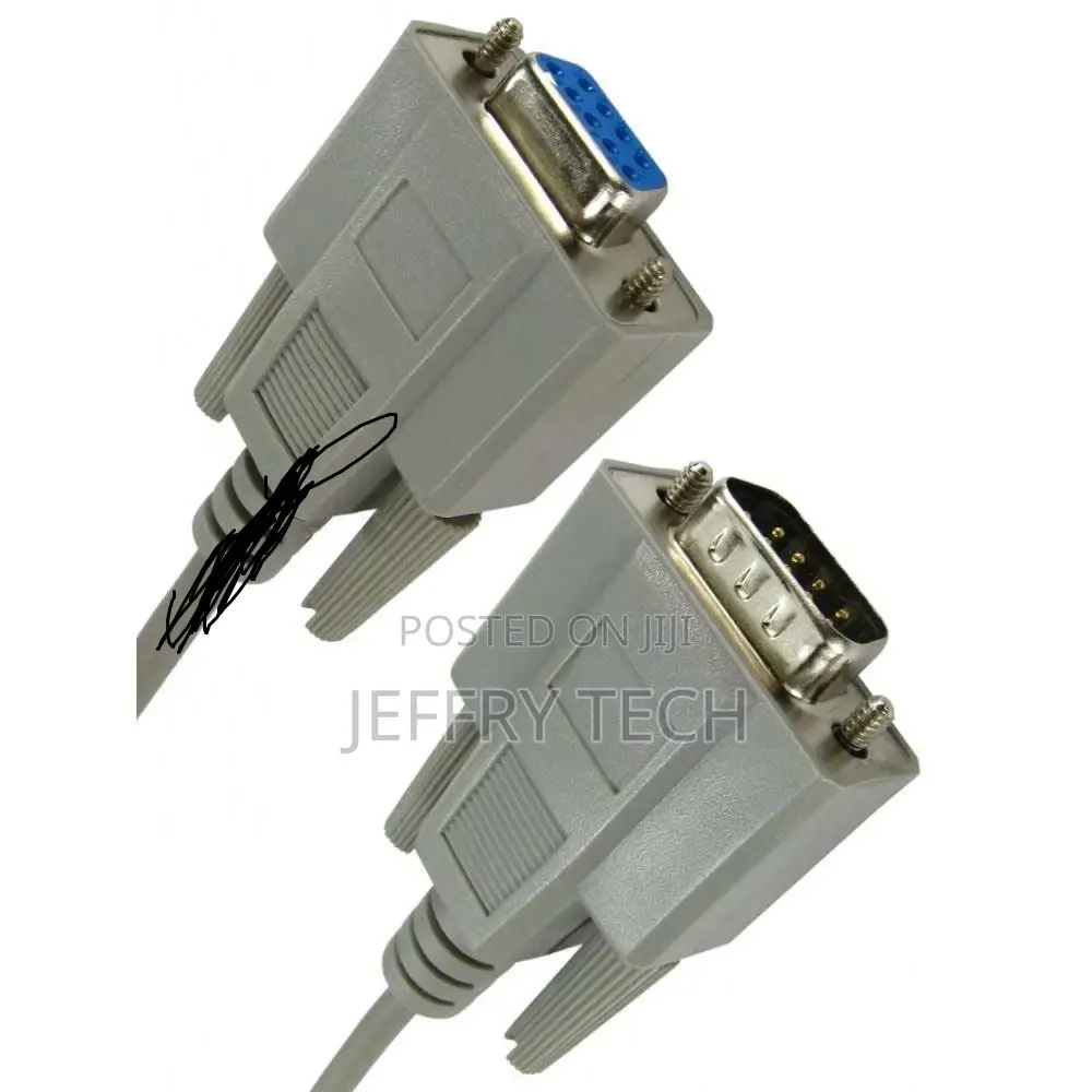 9 Pin Serial RS232 Com Male to Female Lead Extension Cable 1