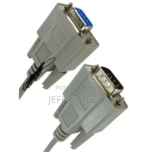9 Pin Serial RS232 Com Male to Female Lead Extension Cable 1