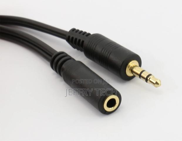 5m 3.5mm Jack Extension Cable Stereo Plug to Socket AUX Head - thumbnail 2