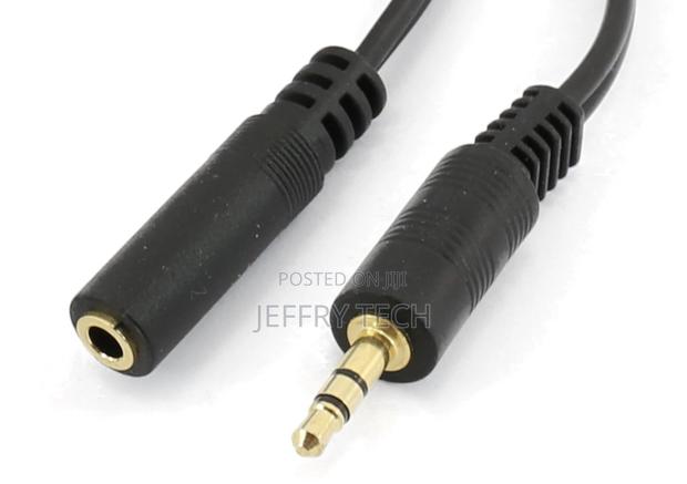 5m 3.5mm Jack Extension Cable Stereo Plug to Socket AUX Head - thumbnail 3