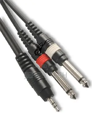 3.5mm Aux Stereo Male Jack to 2x 6.35mm 1/4" Mono Jack Plugs