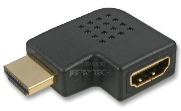 FLAT HDMI Adapter Female to Male 90° Right Angle GOLD for VI