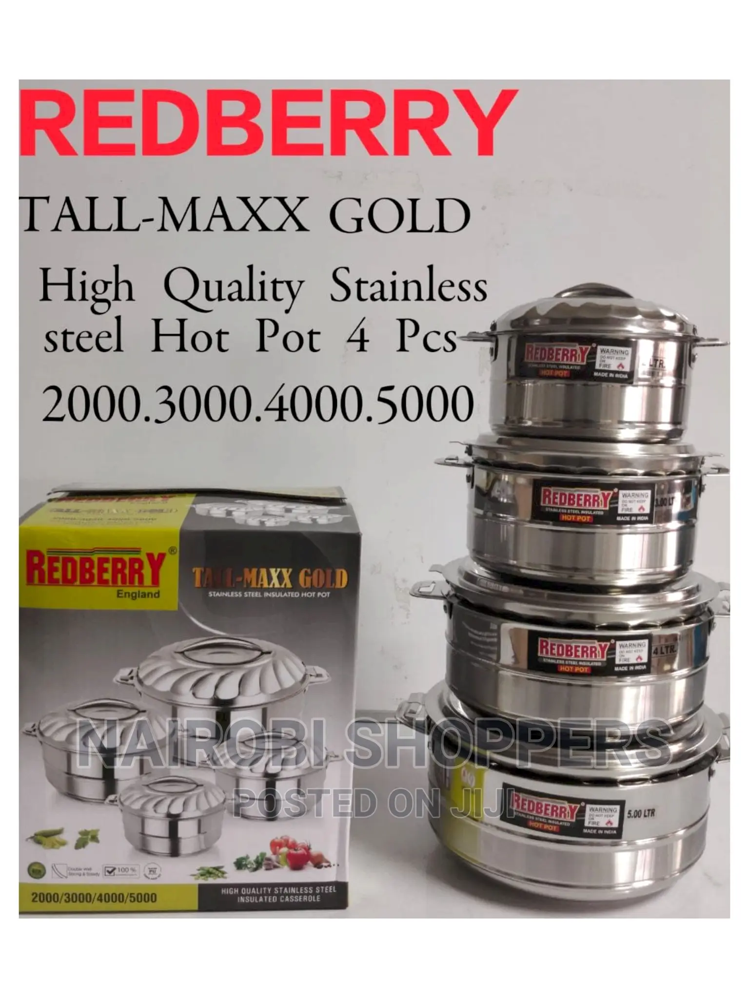 Redberry High Quality Stainless Steel Hot Pot