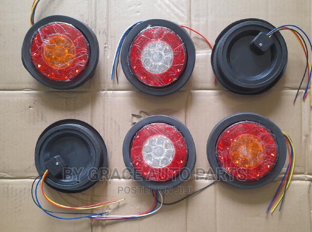 Rear/Tail Lamp Led Round for Lorry and Buses 24v. - thumbnail 2