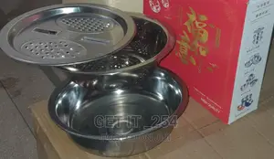 Stainless Steel 3in1 Set of Grater Collander Bowl