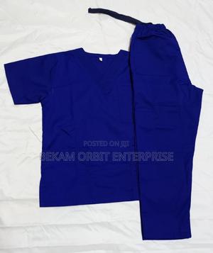 Customized Royal Blue CBC Medical Scrubs - main view