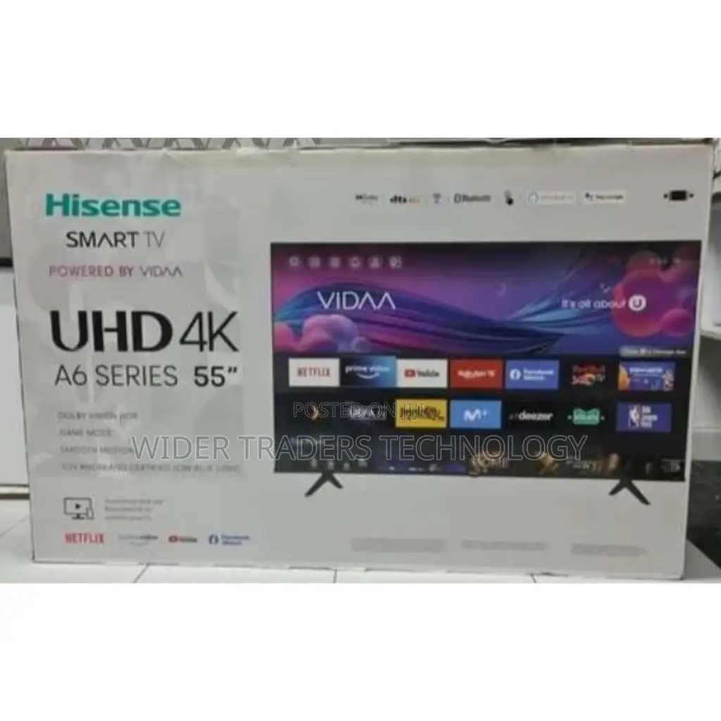 Hisense 55′′ A6 Series Uhd Smart Vidaa Tv